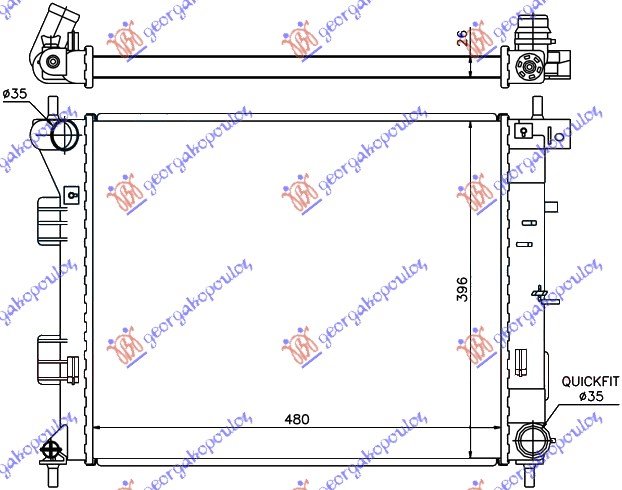 HLAD MOT.1.4-1.6 CRDi (48x39x2.6)