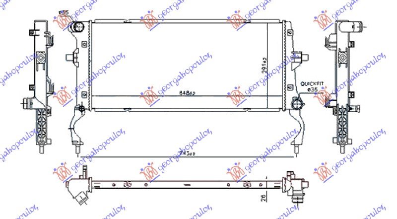 HLADNJAK 1.6 CRDi DIZ (650x290x26)