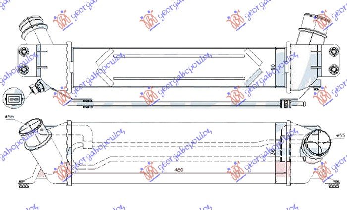 HLAD.INTERC.2.5 CRDi DIZ.(480x135x90)10-