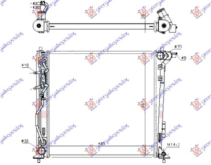 HL.MOT. 2.0 DIZEL AUTO 485x465X26 CESKA