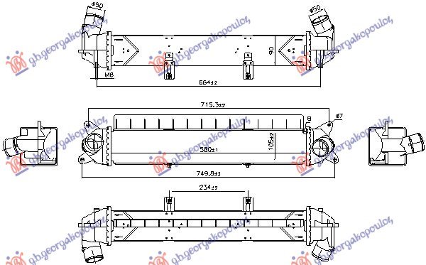 HL. INTERKULERA 1.0 BENZIN (580x108x90)