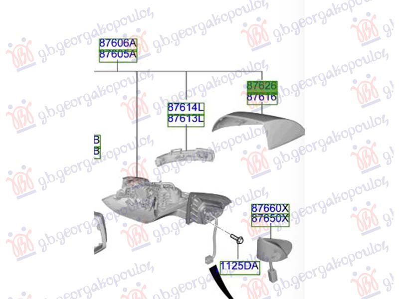 POKLOPAC RETROVIZORA