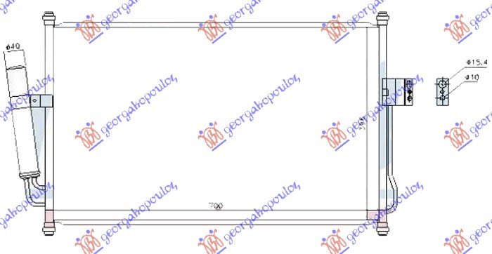 HLADNJAK KLIME 2.5/3.0 TD (650x420x12)