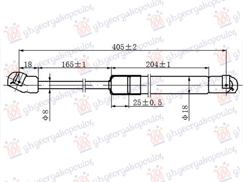 AMORTIZER HAUBE (405L-190N)