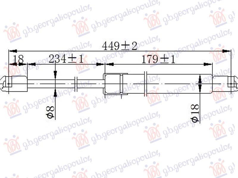 AMORTIZER HAUBE (450L-400N)