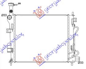 HLADNJAK MOTORA BENZIN (AUTO) (42x37) (NRF)