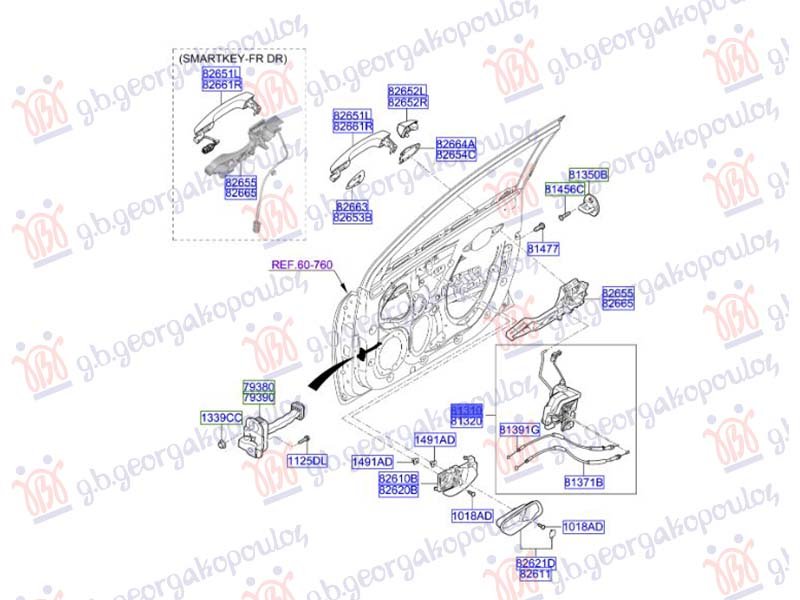 BRAVA PREDNJIH VRATA ELEKTRICNA (4 PIN)