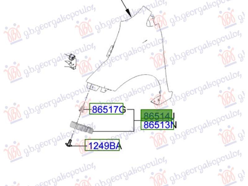 NOSAC PREDNJEG BRANIKA BOCNI PLASTICNI