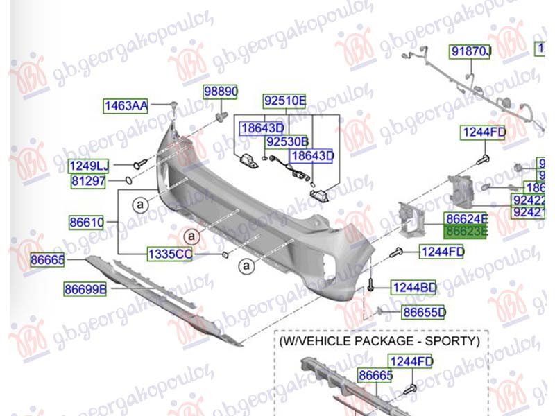 RESETKA ZADNJEG BRANIKA (MAGLENKA)