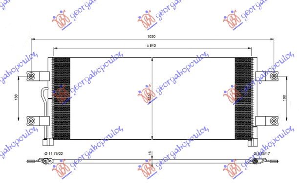 HLADNJAK KLIME DSL (85x35x16)