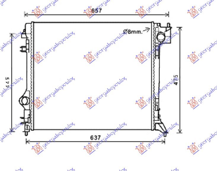 HLADNJAK MOTORA 1.5 DCi-2.0 BEN(54x48.5)