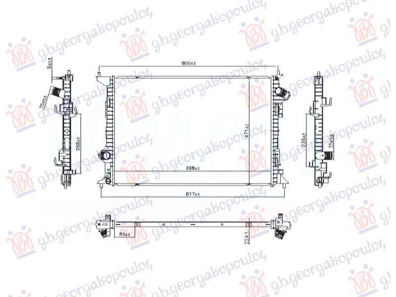 HLADNJAK MOTORA 1.5 DIZEL (698x470) (NRF)