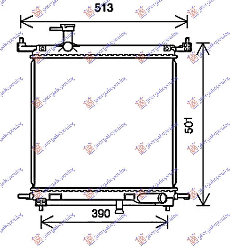 HLAD MOTORA 1.2i-12V 75PS(40x43)HR12DE