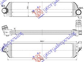 HLAD INTERCOOLER 2.3 SDTi  (730x173x50)