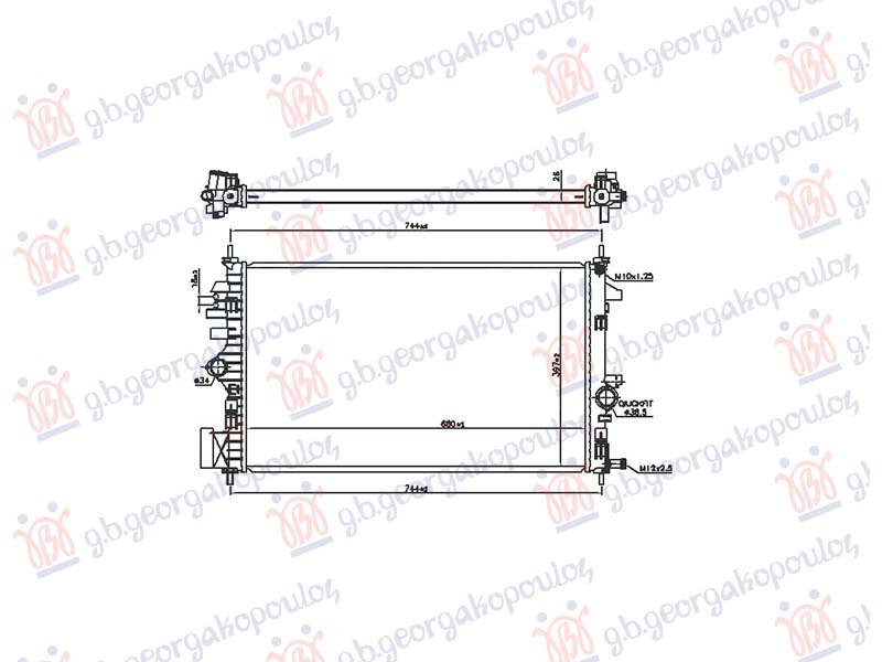 HLADNJAK MOTORA 2.0 DIZEL (MAN) (680x396x26) (VALEO)