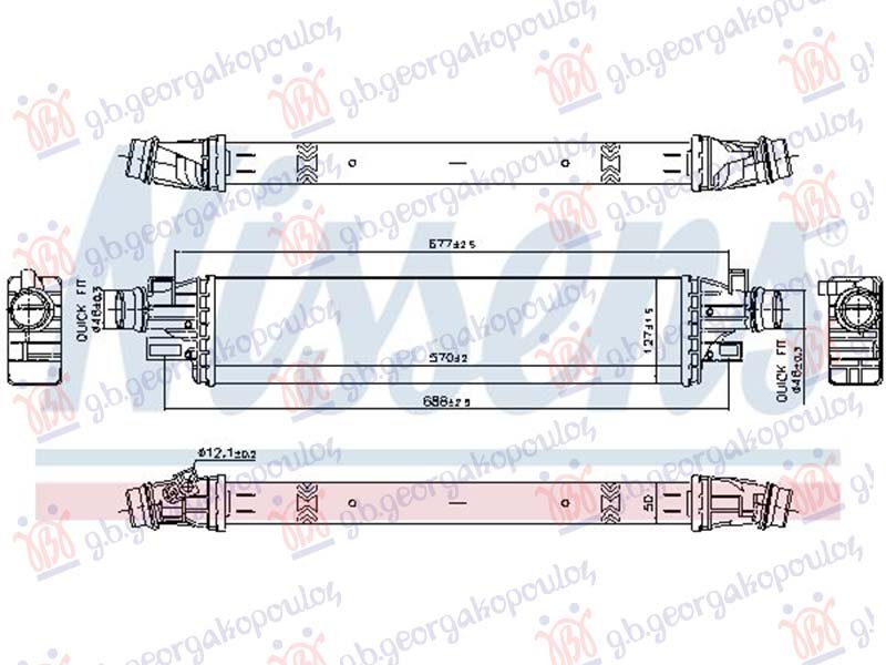 HLADNJAK INTERKULERA 1.4 BENZIN (571x127)