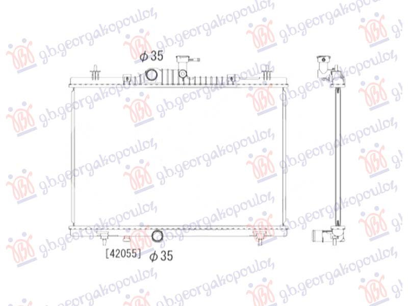 HLADNJAK MOTORA 2.0DCi - 2.5 BENZIN (660x440) (NRF)