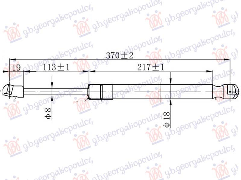 AMORTIZER HAUBE (370L-250N)