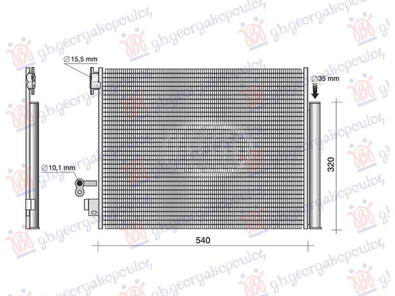 HLADNJAK KLIME 1.3 BENZIN - 1.5 DIZEL (503x393)