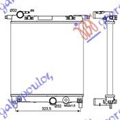 HLADNJAK MOTORA 1.0i 12V (35x36x1.9) (NRF)