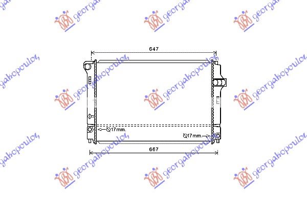 HLADNJAK MOTORA 1.5 HIBRID (54/55KW) (600x400x16) (NRF)