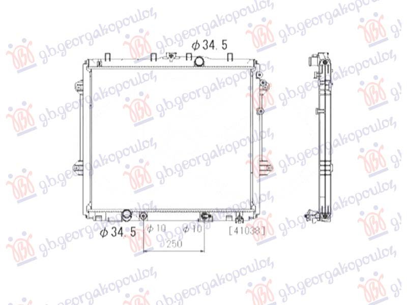 HLADNJAK MOTORA 4.0i V6 BENZIN (AUTO) (570x650x26) (VALEO)