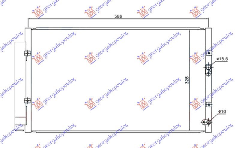 HLADNJAK 2.0i MAN. BENZIN (565x325x16)