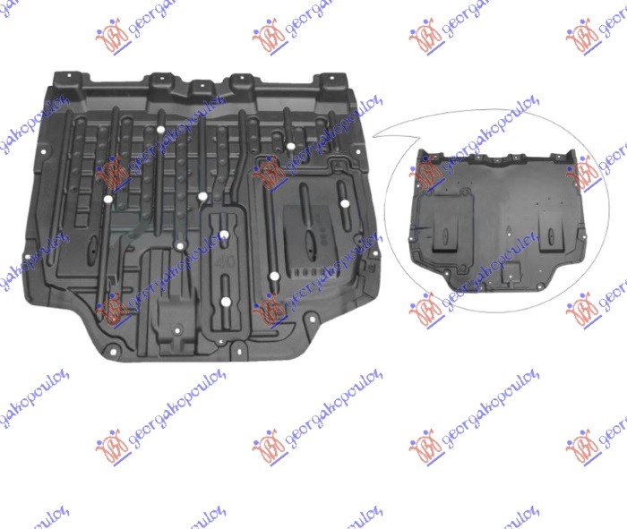 ZASTITA MOTORA SREDNJI DEO PLASTICNA