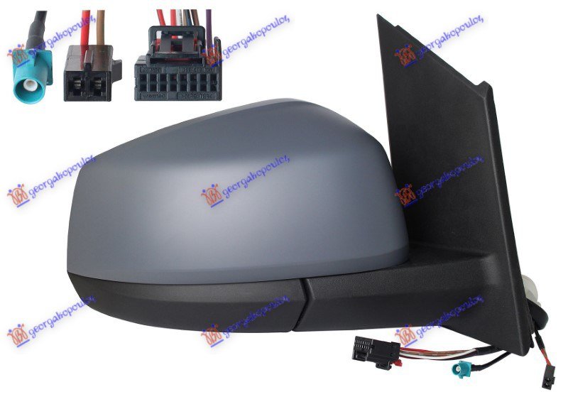RETROVIZOR ELEKTRICNI SA GREJACEM PM (ELEKTRO-SKLOPIV) (MRTAV UGAO) (CIP RADIO ANTENE) (10 PIN)