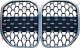PVC MASKA DIJAMANT CRNA/SREBRNA/HROM (2 SENZORA)