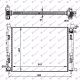 HLADNJAK MOTORA BENZIN/DIZEL (+/-AC) (51x40x1.2) 12- (KOYO)