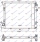 HLADNJAK MOTORA 1.2 DIG-T (AUTO) - 1.6 DIG-T (MAN) BENZIN - 1.6 dCi DIZEL (540x470x26) (NRF)